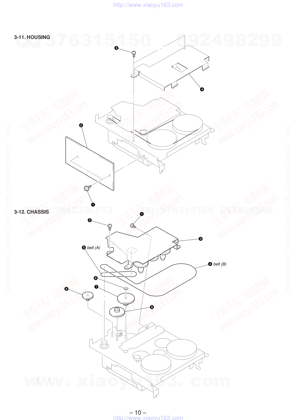 索尼SONY TC-TX313电路图-9 索尼SONY TC-TX313电路图-9