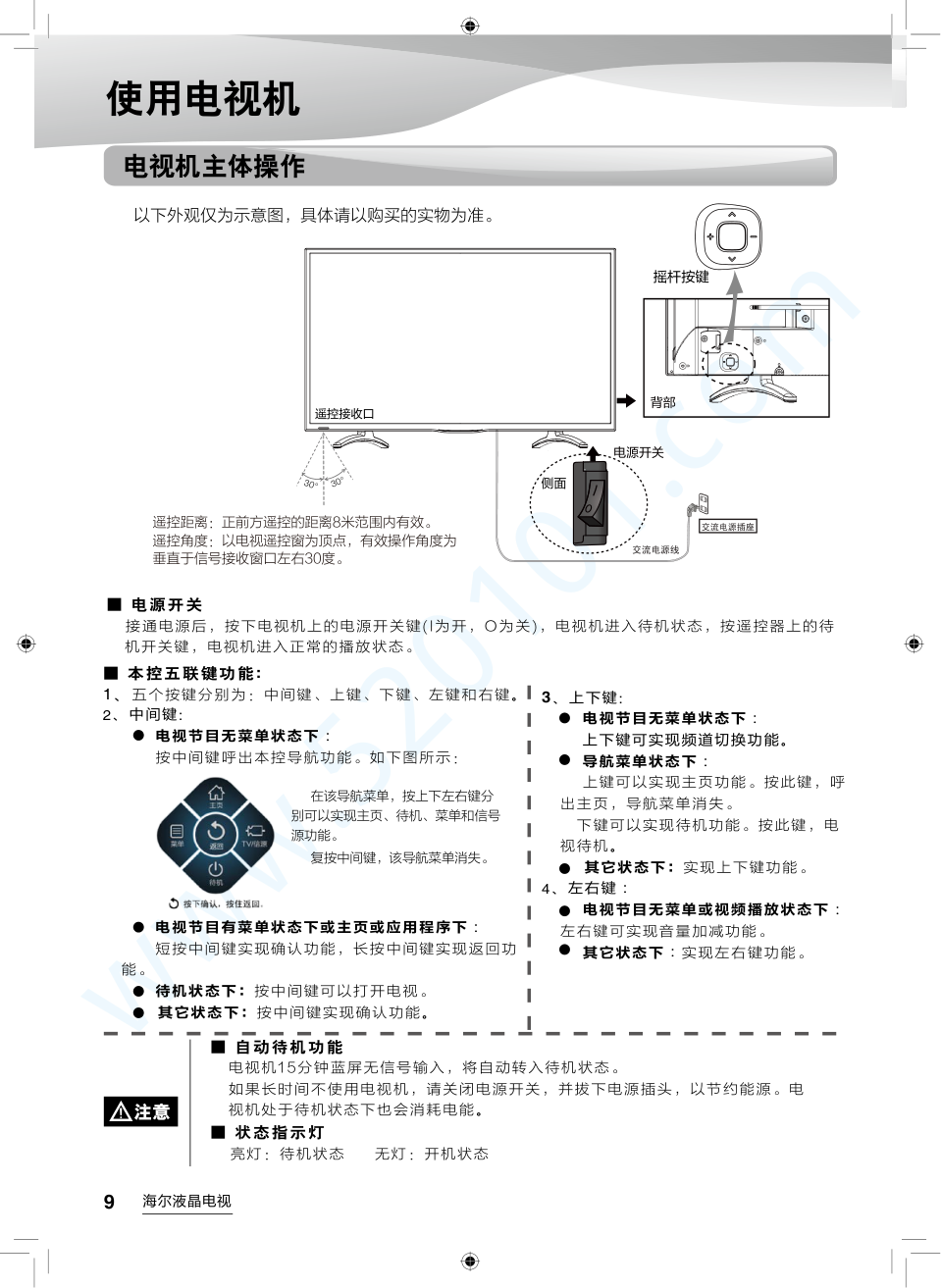 海尔LE50AL88G31液晶电视说明书-9 海尔LE50AL88G31液晶电视说明书-9