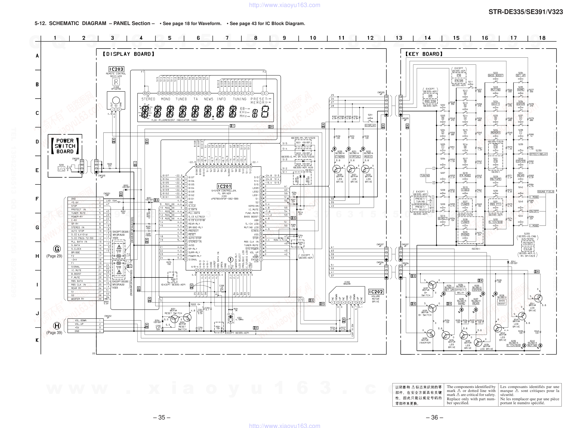 索尼SONY STR-SE381音响电路原理图(1)-8 索尼SONY STR-SE381音响电路原理图(1)-8
