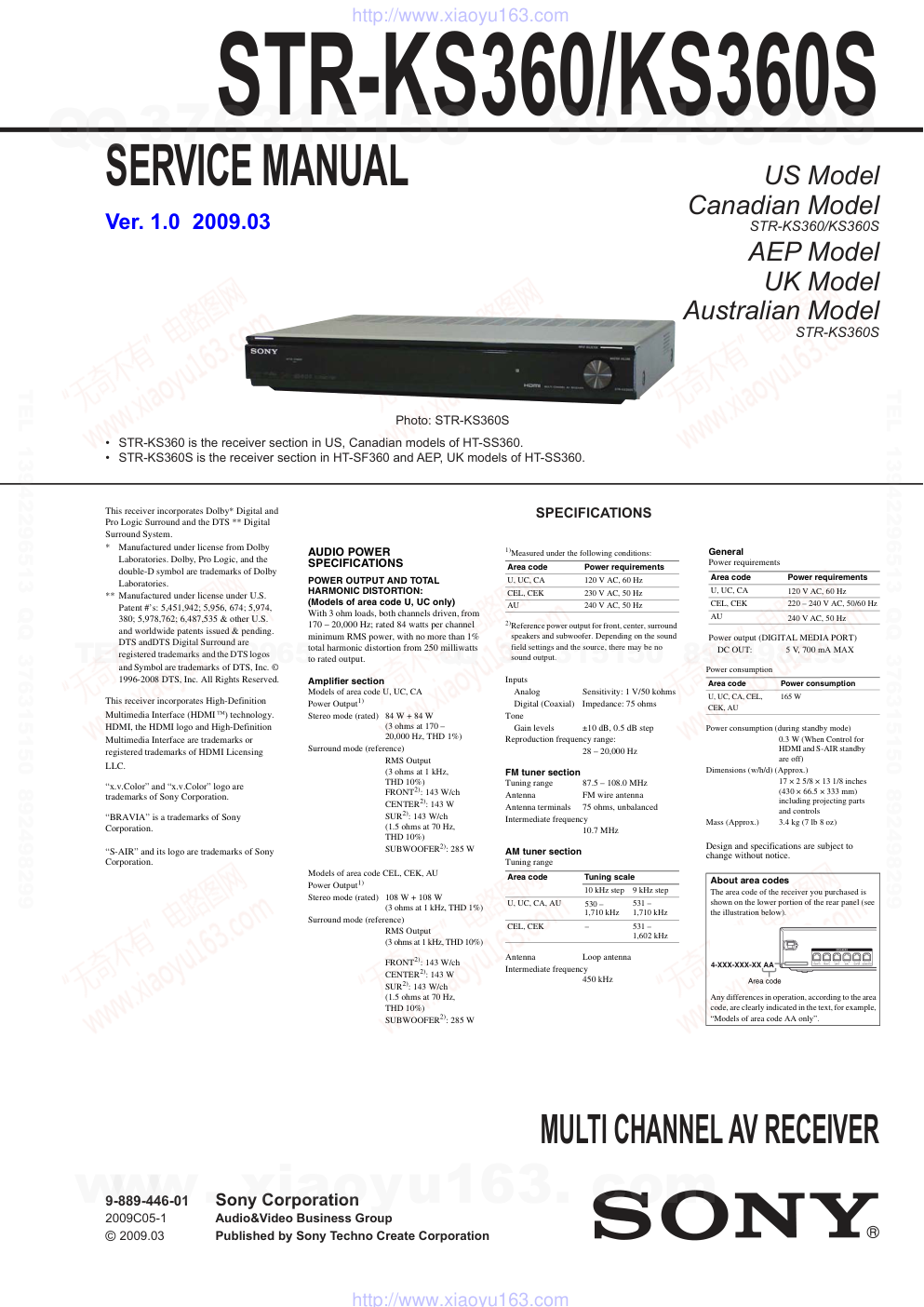 索尼SONY STR-KS360S音响电路原理图-0