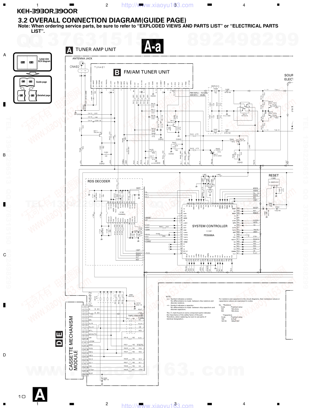 先锋PIONEER KEH-3900R音响电路图-9 先锋PIONEER KEH-3900R音响电路图-9