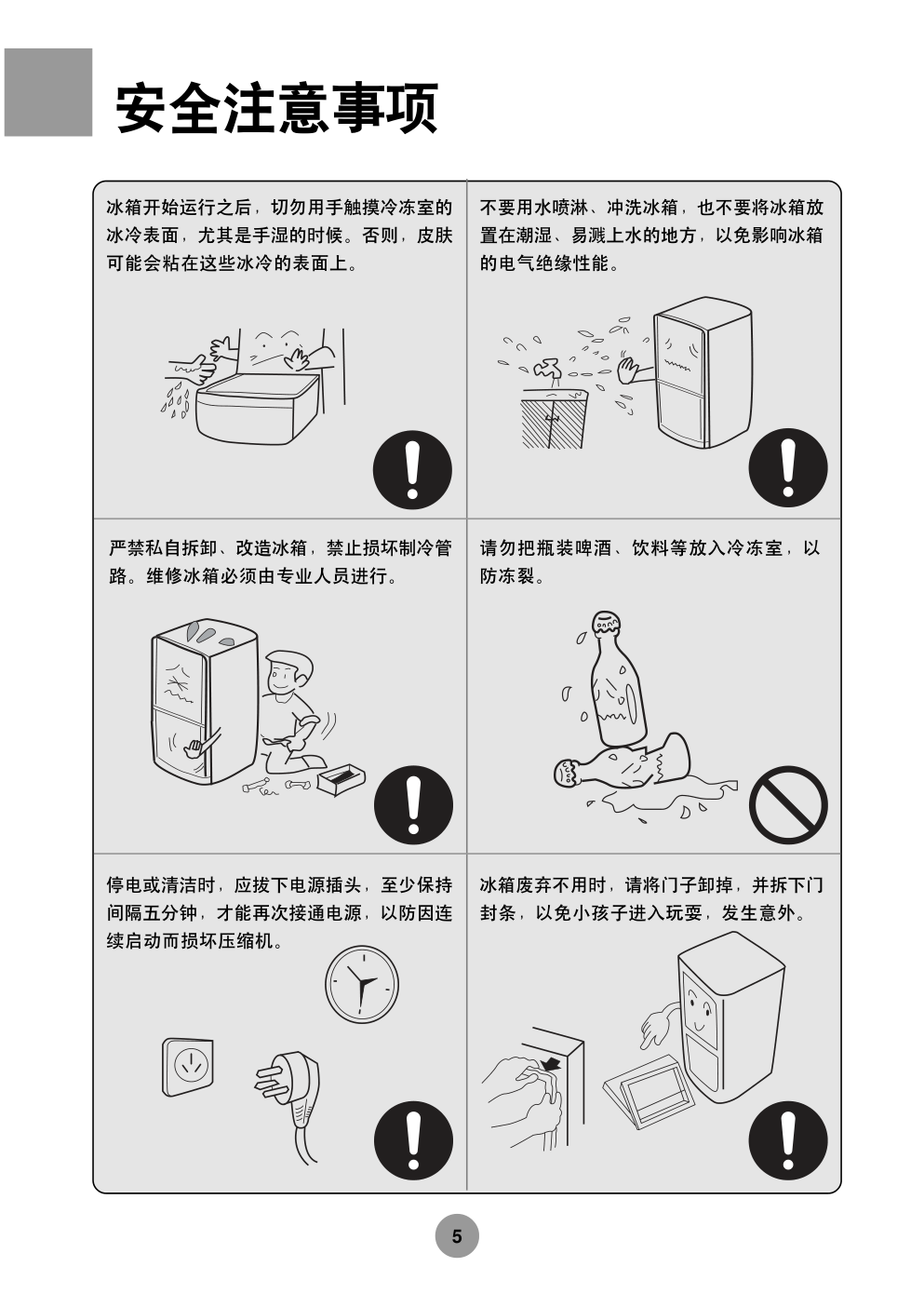 海尔冰箱BCD-218CZB使用说明书-5 海尔冰箱BCD-218CZB使用说明书-5