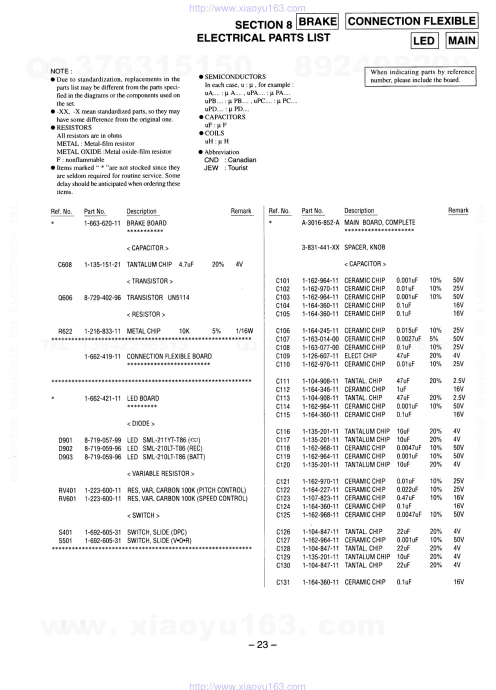 索尼SONY TCM-AP10V电路图-8 索尼SONY TCM-AP10V电路图-8