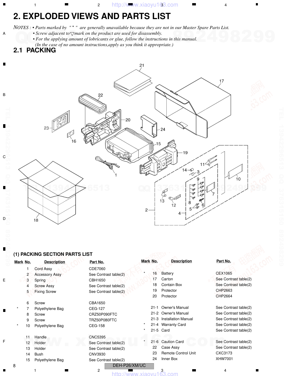 先锋PIONEER DEH-P2650XM电路图-7 先锋PIONEER DEH-P2650XM电路图-7