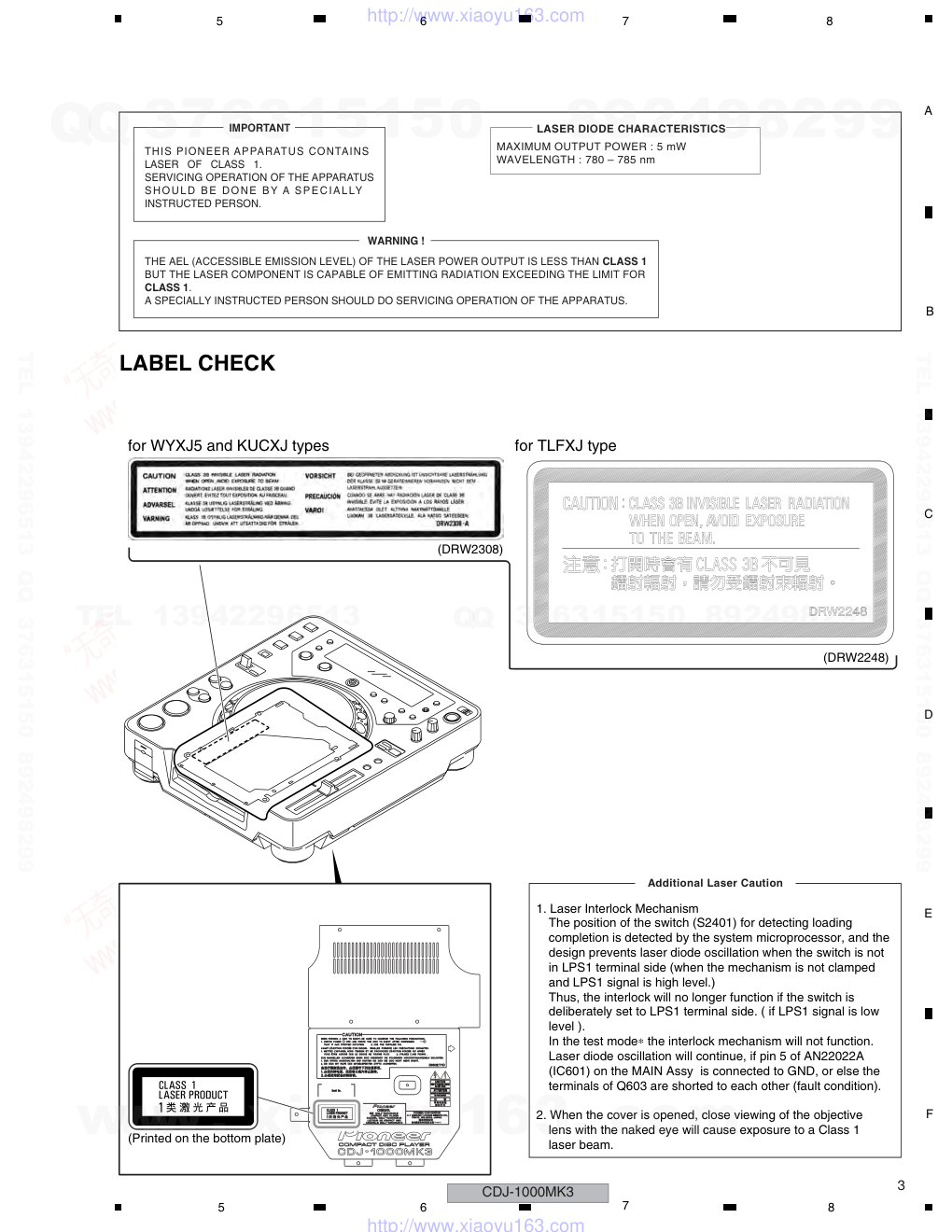 先锋PIONEER CDJ-1000MK3音响电路原理图-2