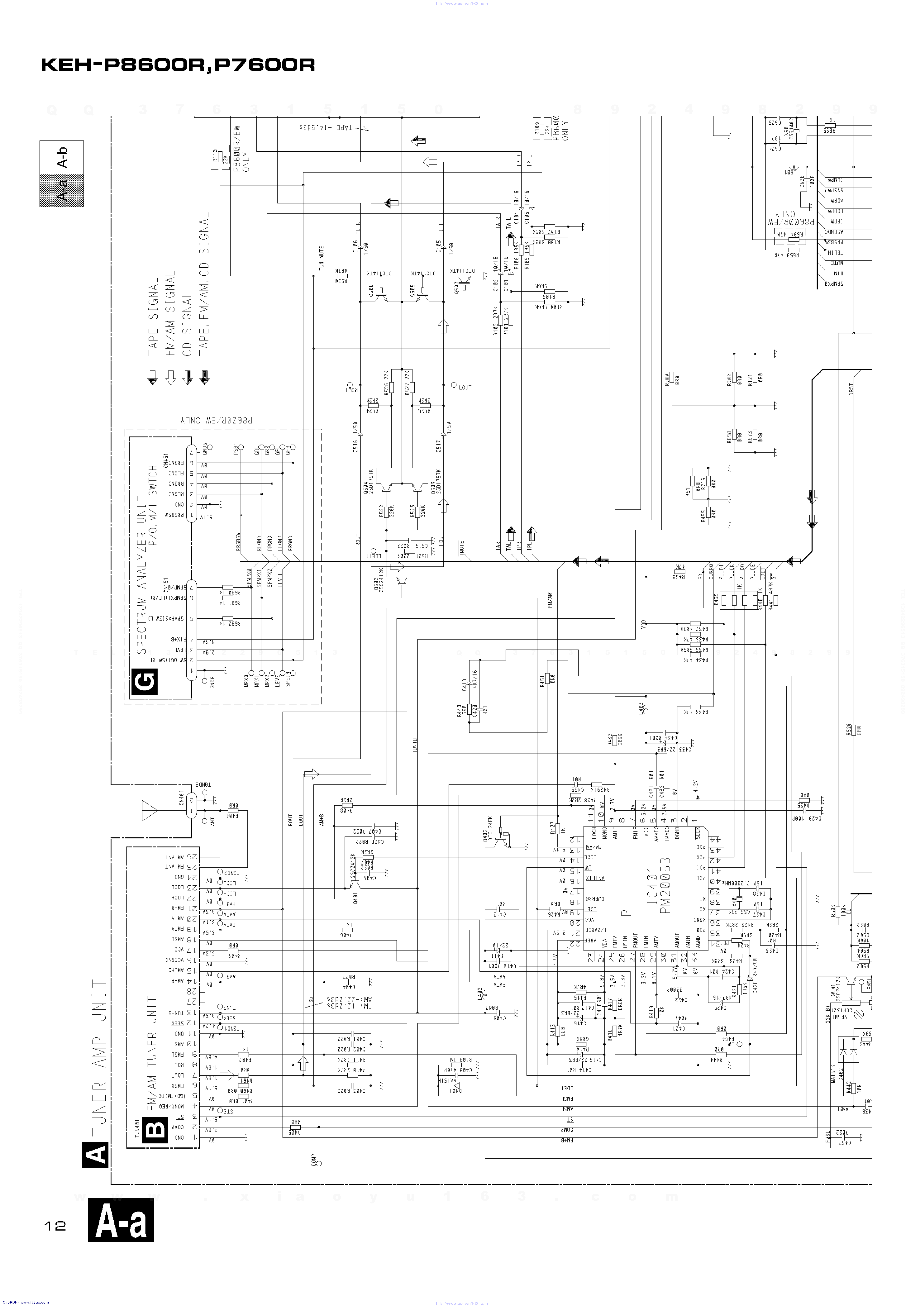 先锋PIONEER KEH-P8600R音响电路图-5 先锋PIONEER KEH-P8600R音响电路图-5