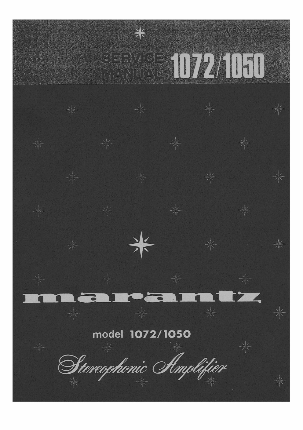马兰士MARANTZ 1050音响服务手册-0 马兰士MARANTZ 1050音响服务手册-0