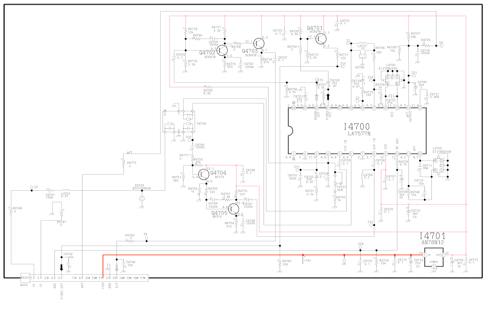 松下TX-29AD1DTX-25AD1D彩电原理图-6 松下TX-29AD1DTX-25AD1D彩电原理图-6