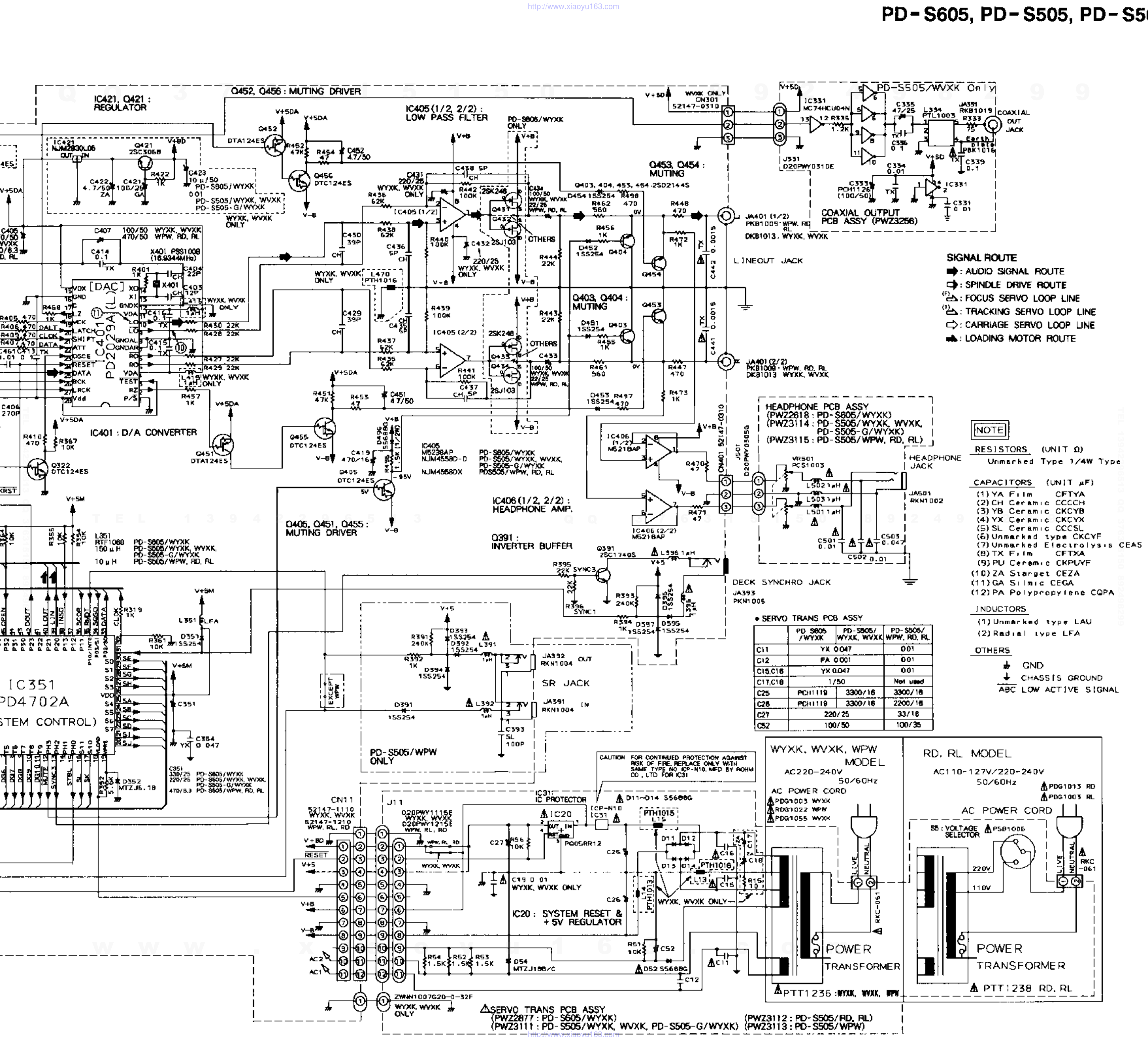 先锋PIONEER PD-S505音响电路图-2