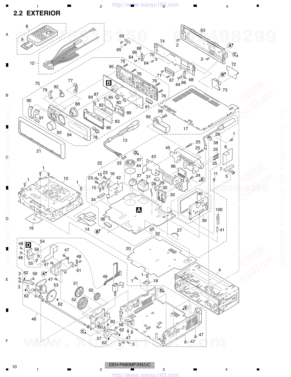 先锋PIONEER DEH-P680MPXNUC电路图-9 先锋PIONEER DEH-P680MPXNUC电路图-9