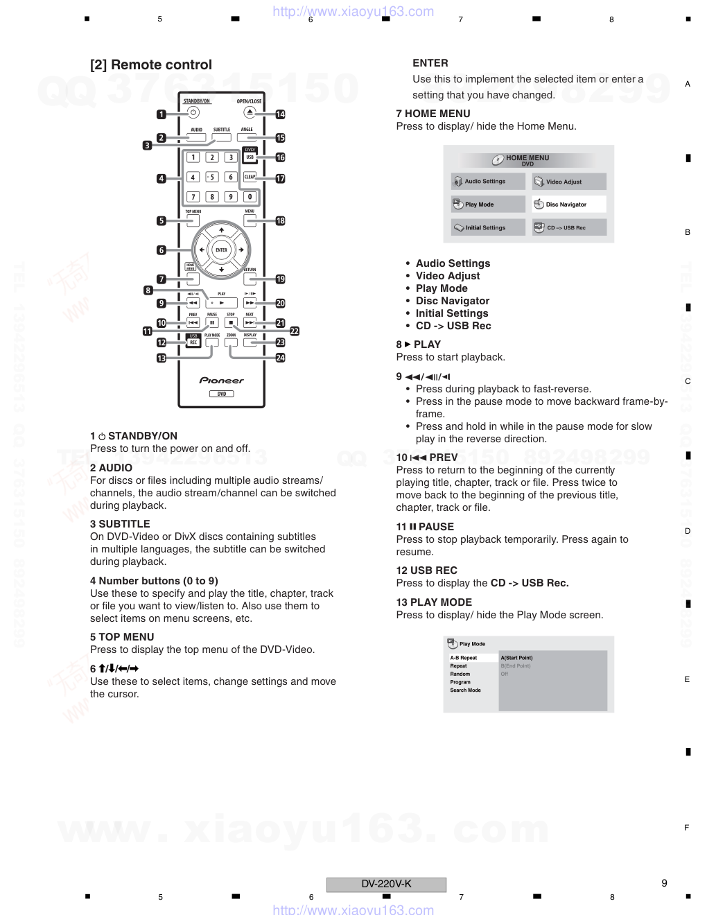 先锋PIONEER DV-220V-K电路图-8