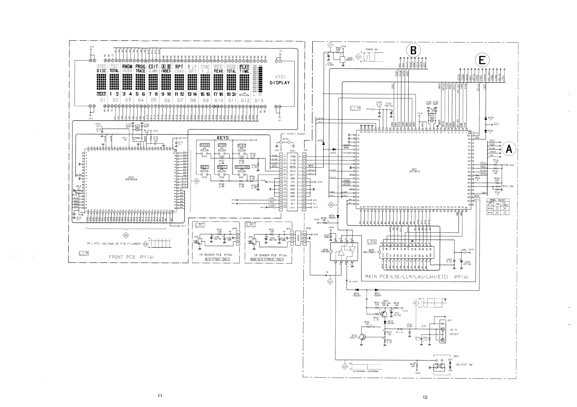 马兰士MARANTZ CD1722G音响电路图-9 马兰士MARANTZ CD1722G音响电路图-9