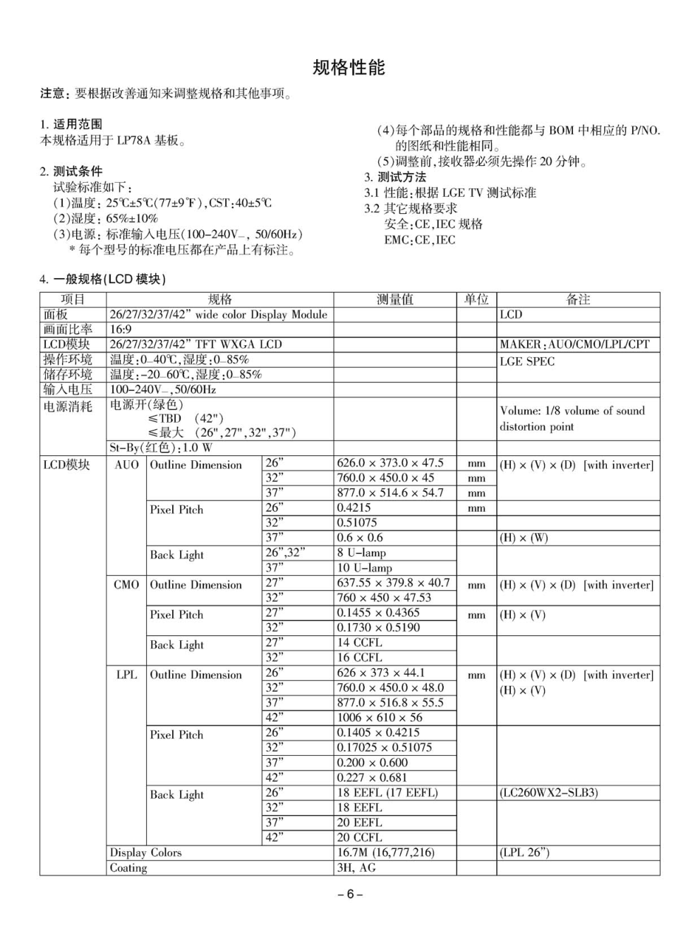 LG 42LC7R-TA液晶电视维修手册和原理图-5 LG 42LC7R-TA液晶电视维修手册和原理图-5
