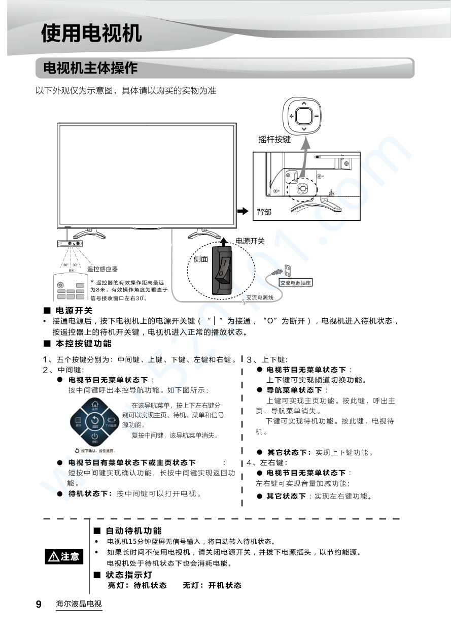 海尔LE42AL88G30液晶电视说明书-9