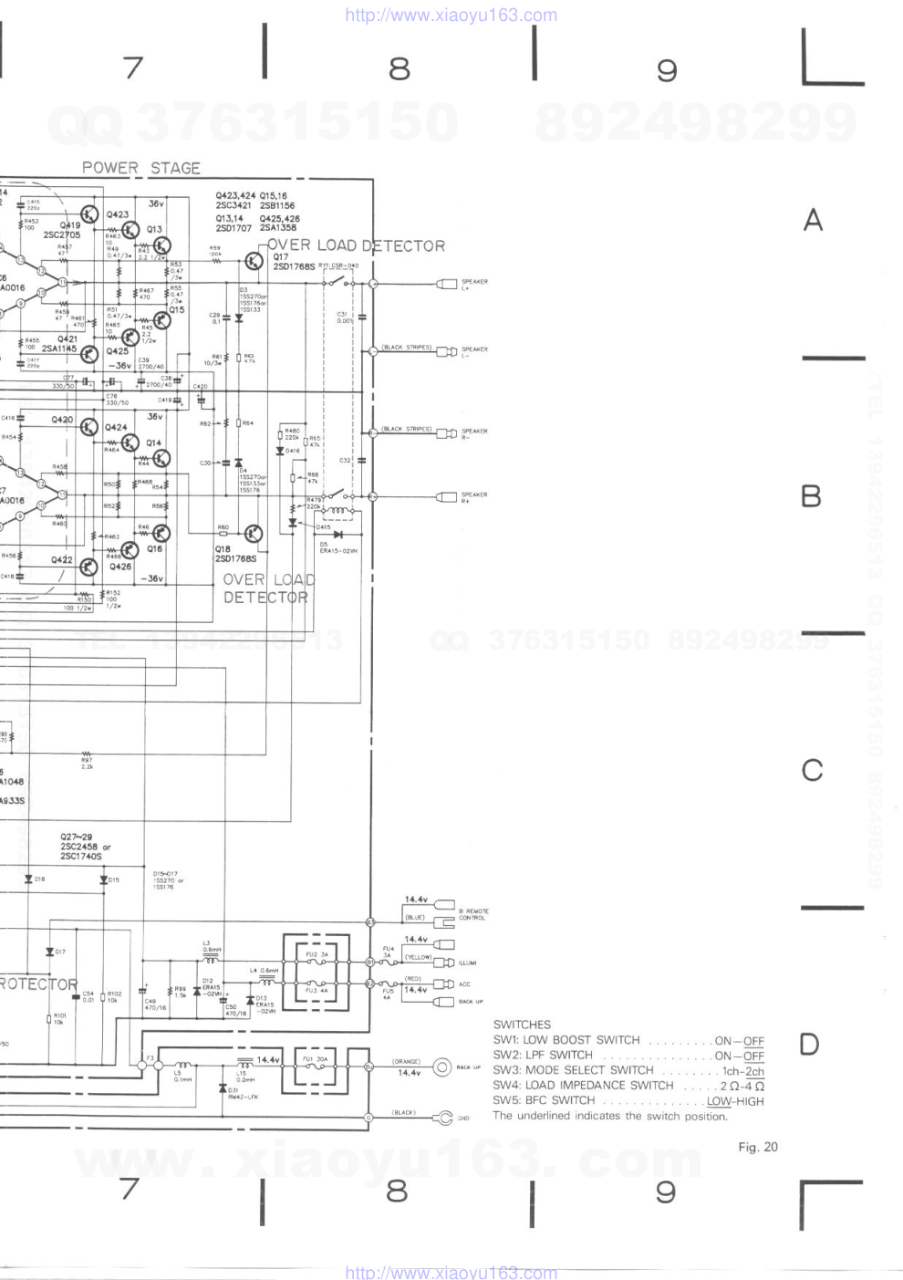 先锋PIONEER GM-4000音响电路图-7