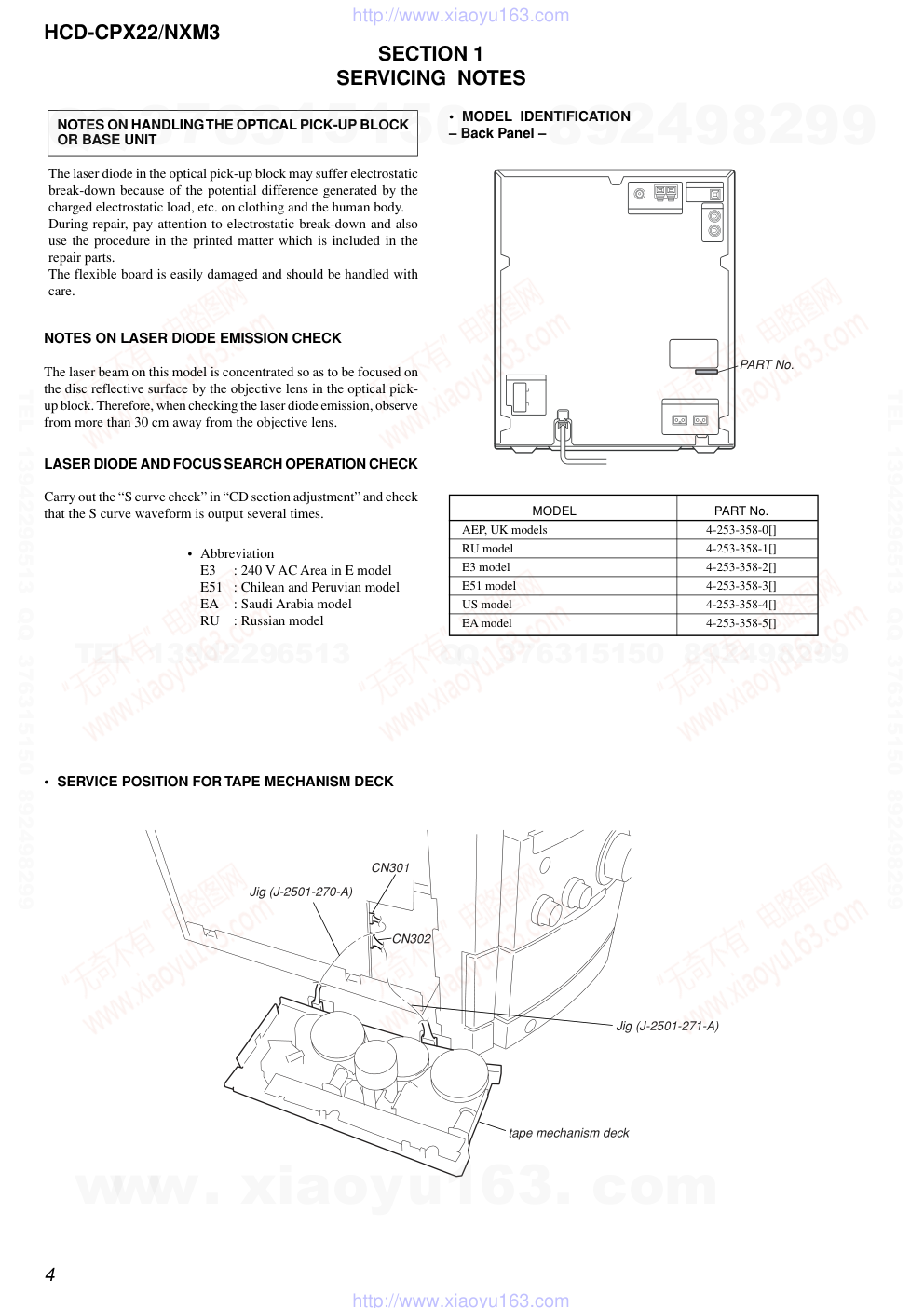 索尼SONY HCD-CPX22音响电路图-3 索尼SONY HCD-CPX22音响电路图-3