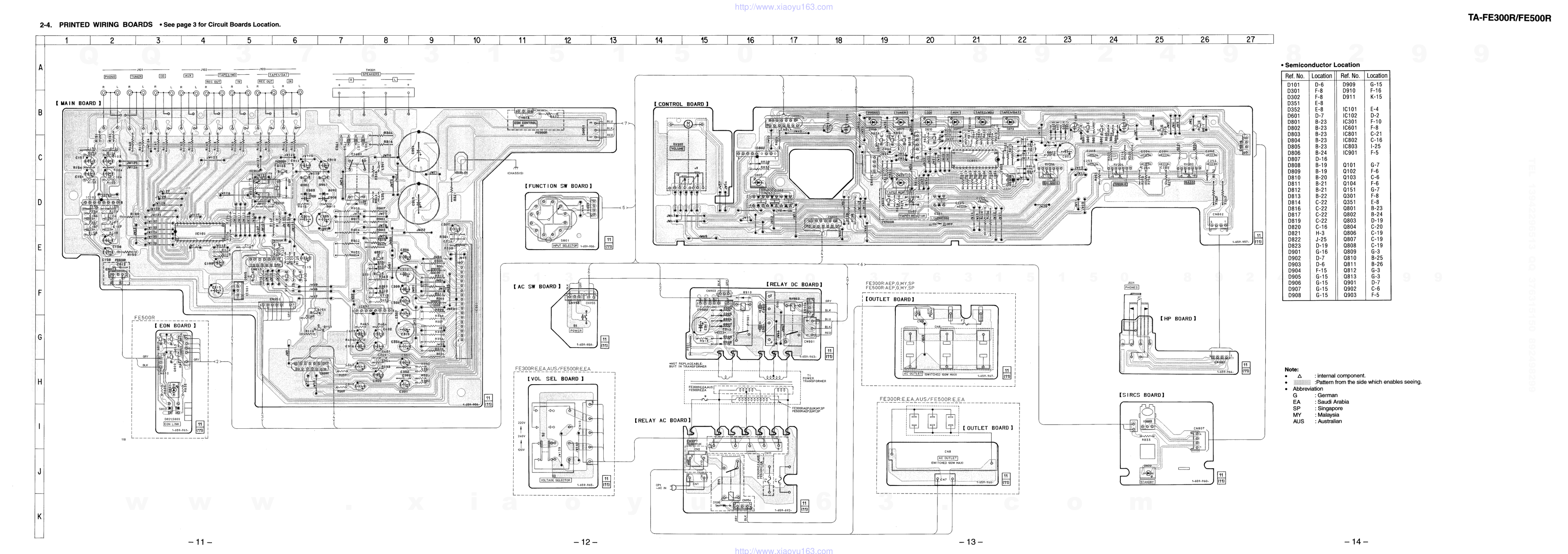 索尼SONY TA-FE500R音响电路原理图-6