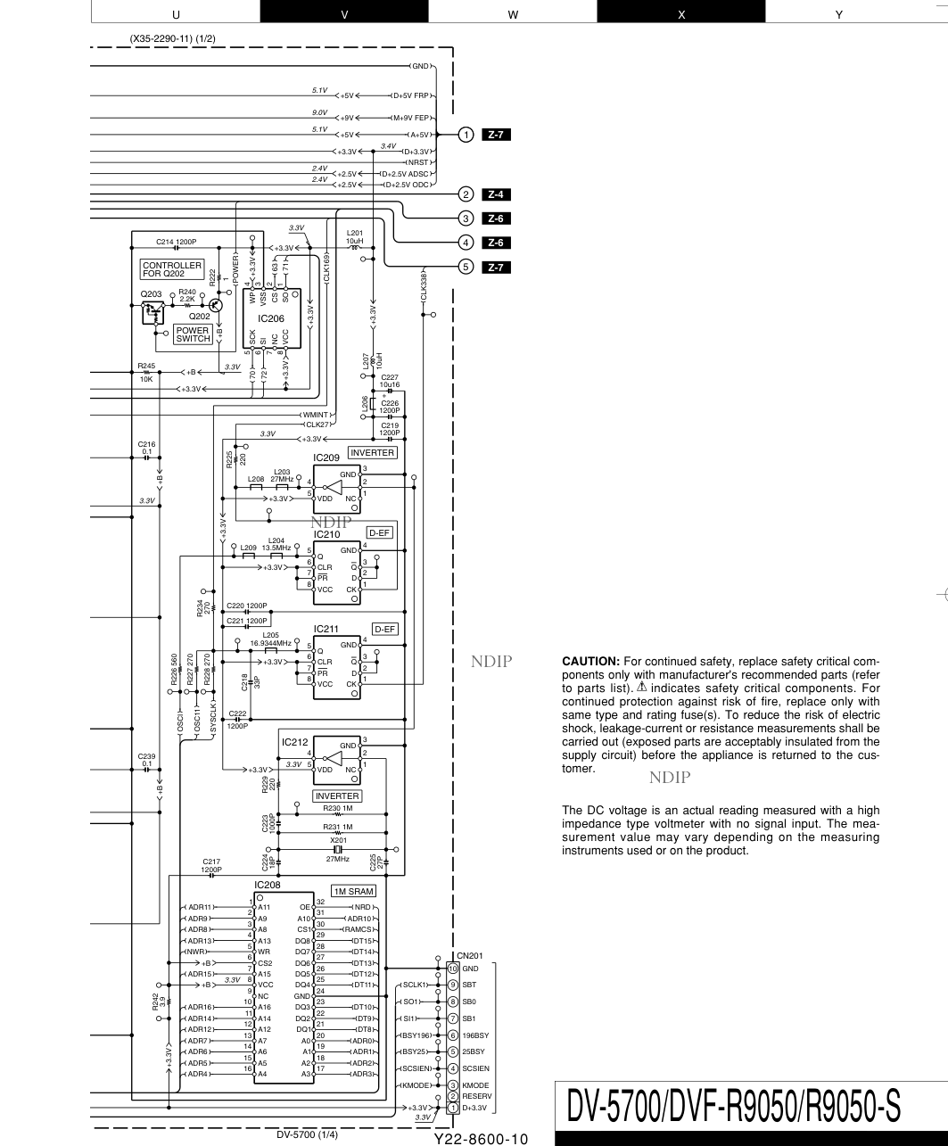 建伍KENWOOD DVF-R9050音响电路原理图-4 建伍KENWOOD DVF-R9050音响电路原理图-4