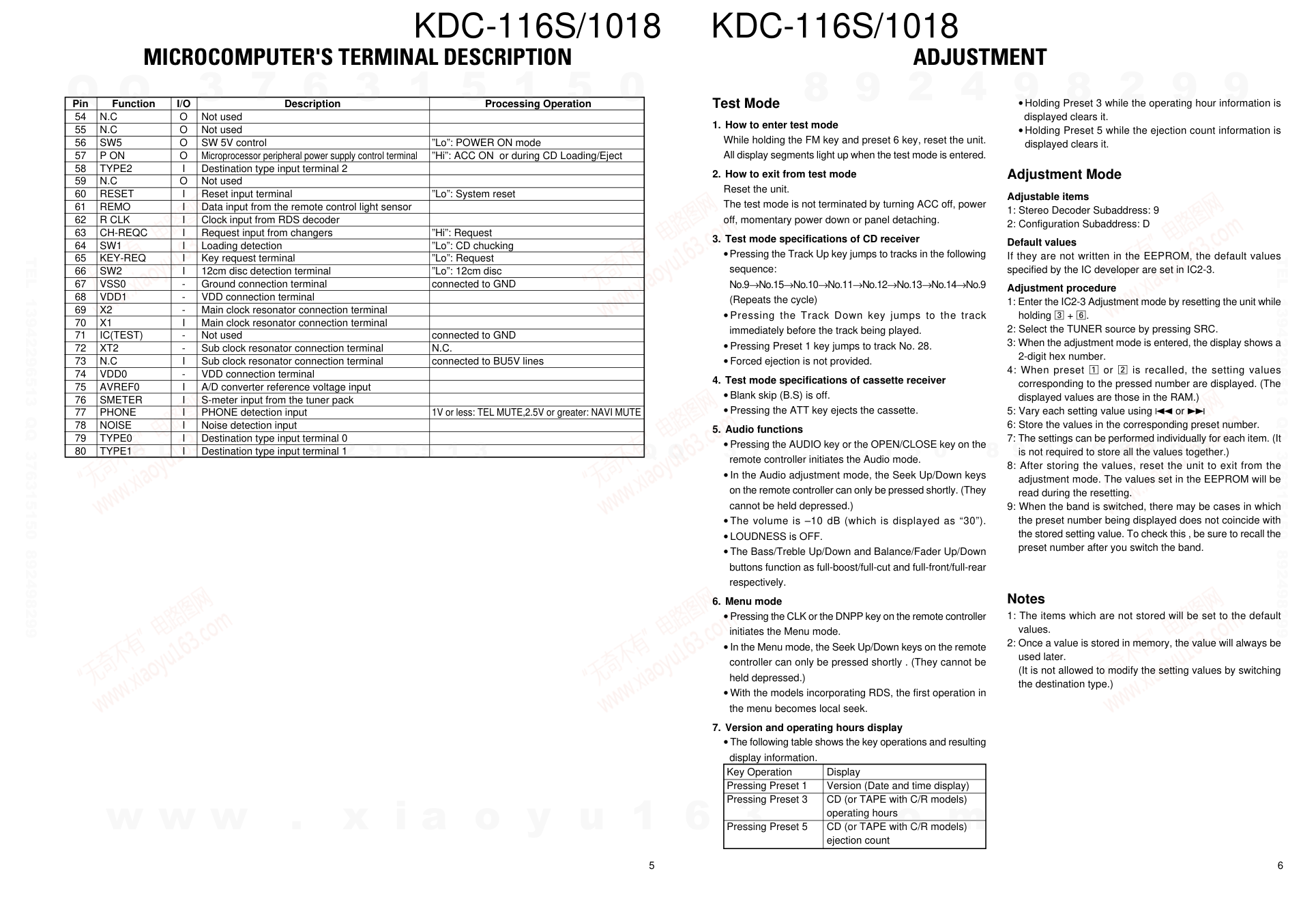 建伍KENWOOD KDC-116S CD播放器维修手册-4 建伍KENWOOD KDC-116S CD播放器维修手册-4