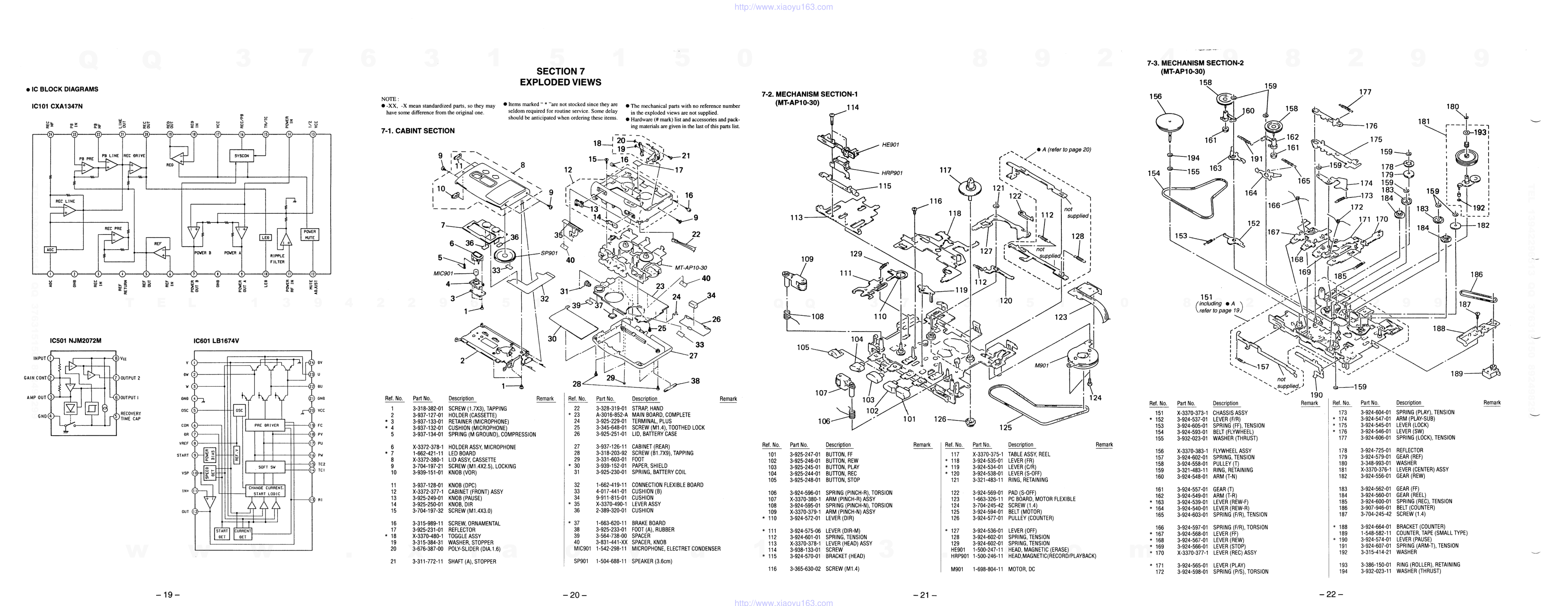 索尼SONY TCM-AP10V电路图-7 索尼SONY TCM-AP10V电路图-7