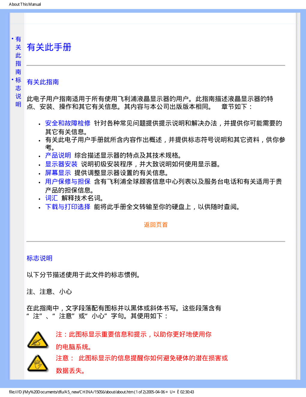 PHILIPS 150S6显示器说明书-3 PHILIPS 150S6显示器说明书-3
