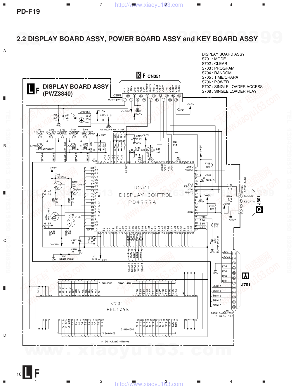 先锋PIONEER PD-F19音响电路图-9 先锋PIONEER PD-F19音响电路图-9