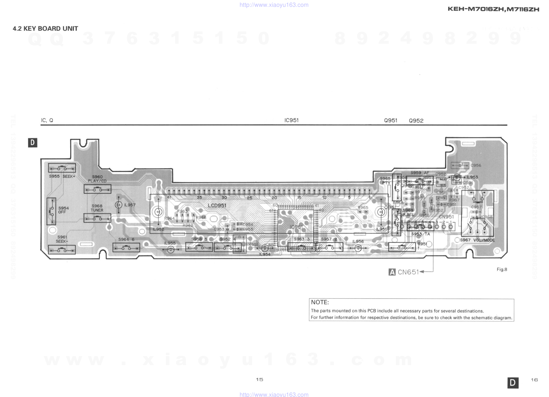 先锋PIONEER KEH-M7016ZH音响电路图-8 先锋PIONEER KEH-M7016ZH音响电路图-8
