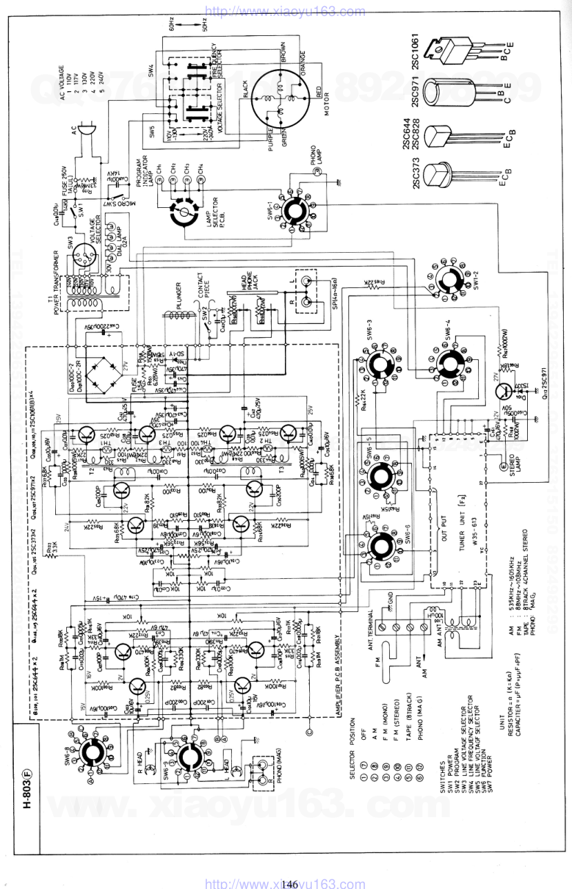 先锋PIONEER H-803音响电路图-2 先锋PIONEER H-803音响电路图-2