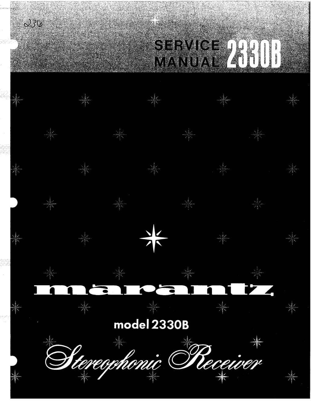 马兰士MARANTZ 2330B音响服务手册-0 马兰士MARANTZ 2330B音响服务手册-0