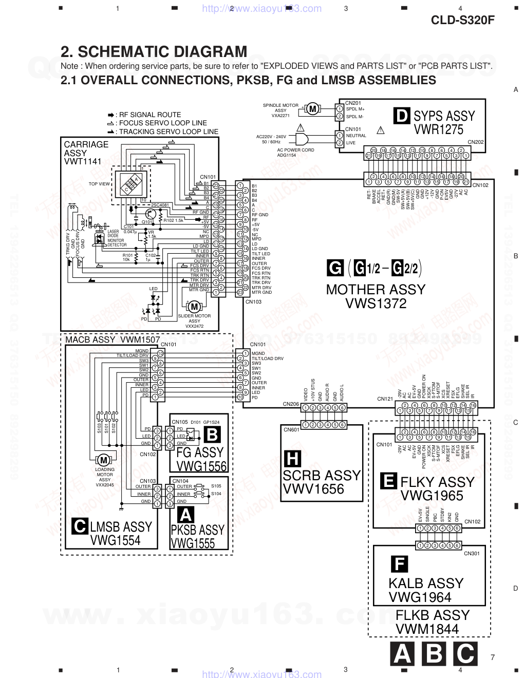 先锋PIONEER CLD-S320F电路图-6 先锋PIONEER CLD-S320F电路图-6