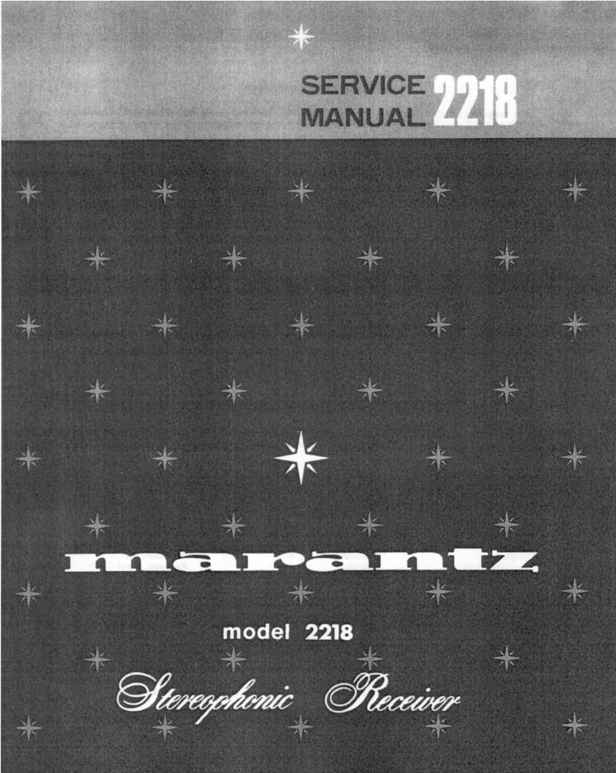 马兰士MARANTZ 2218音响电路图-0 马兰士MARANTZ 2218音响电路图-0