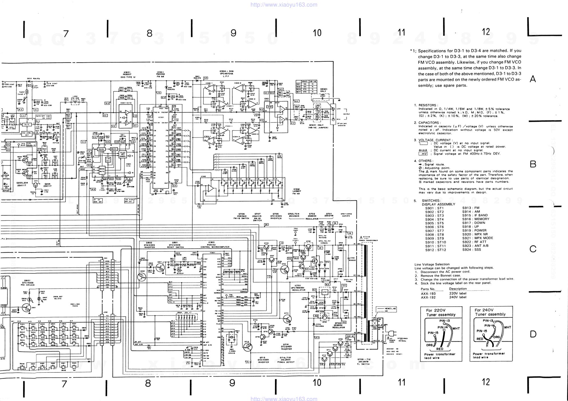 先锋PIONEER F-757音响电路图-7 先锋PIONEER F-757音响电路图-7