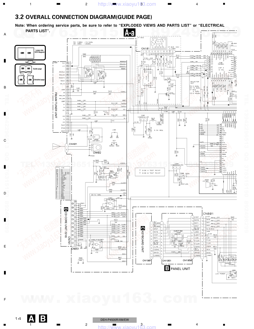 先锋PIONEER DEH-P4500RXNEW电路图-3 先锋PIONEER DEH-P4500RXNEW电路图-3