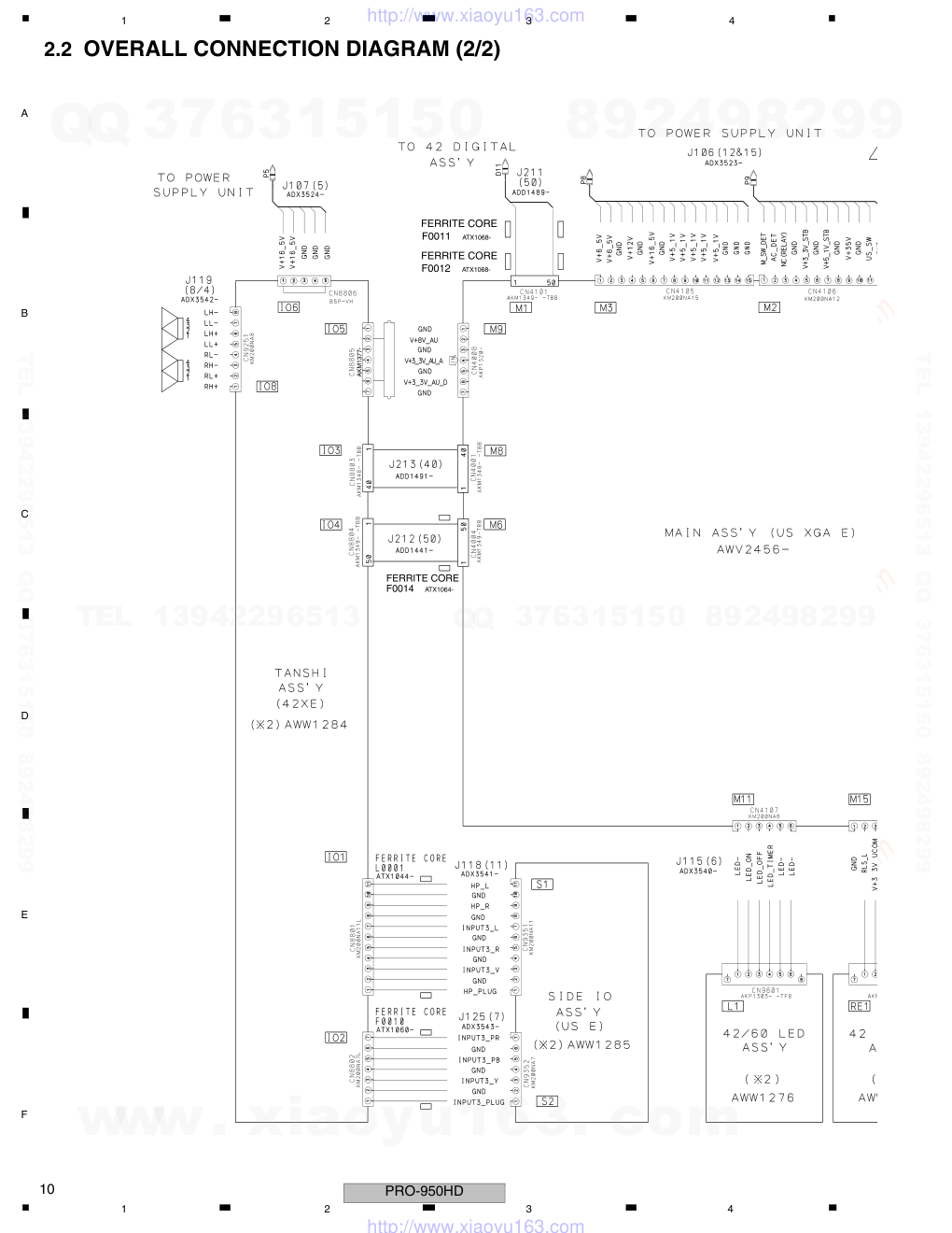 先锋PIONEER PRO-950HD音响电路图-9