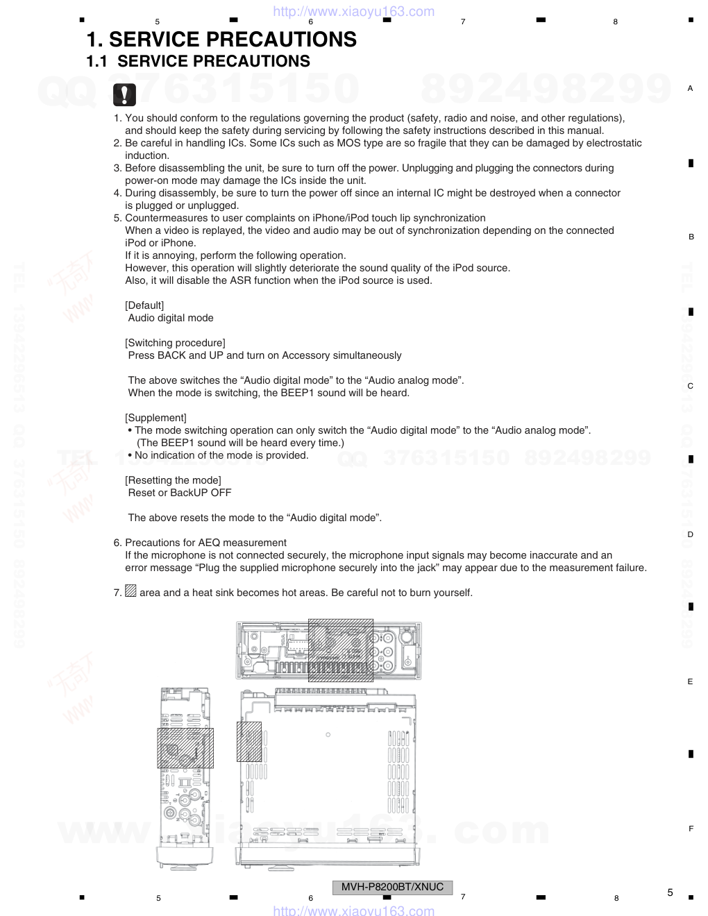 先锋PIONEER MVH-8250BT音响电路图-4 先锋PIONEER MVH-8250BT音响电路图-4