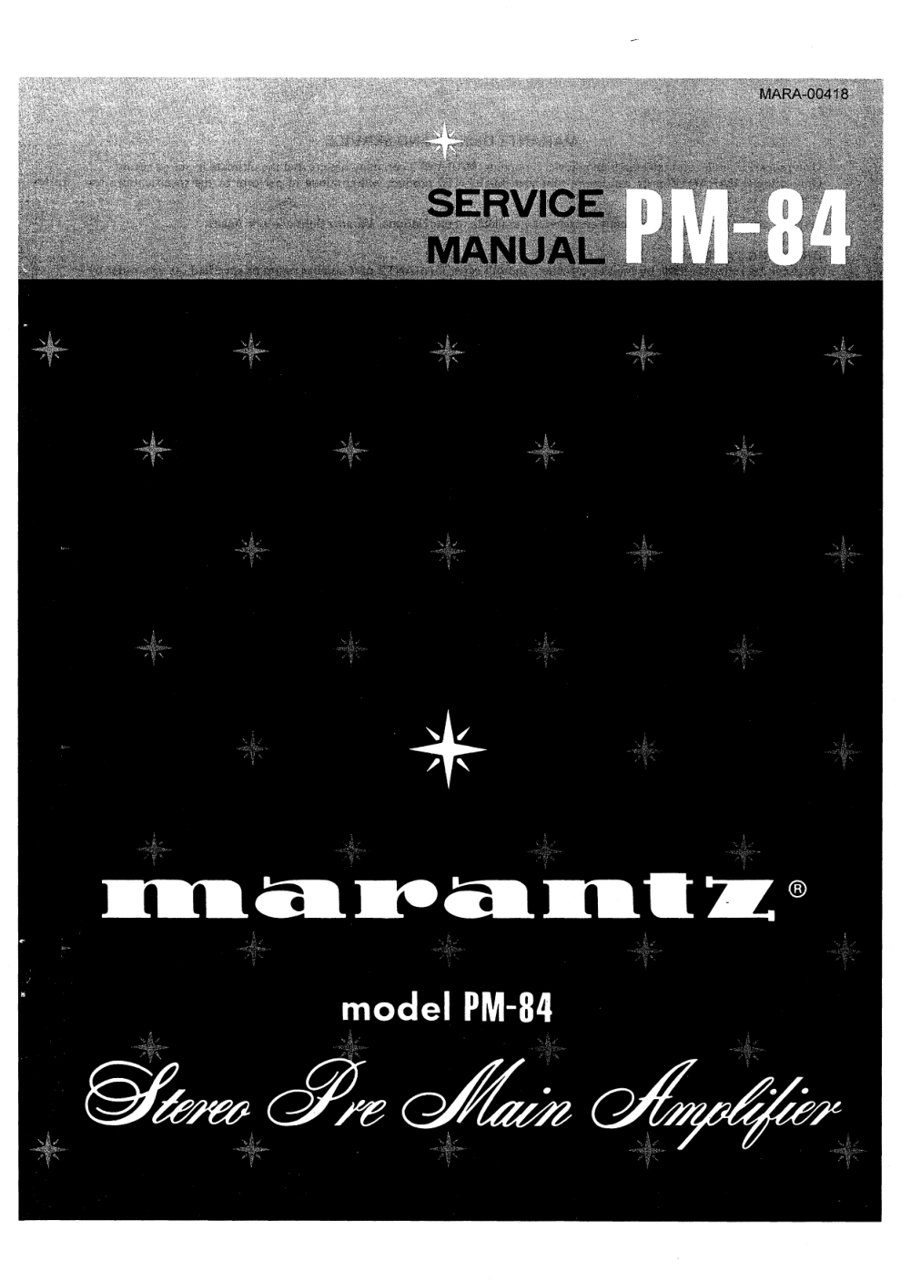 马兰士MARANTZ PM84音响电路图-0