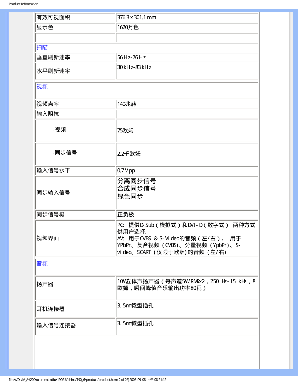 飞利浦190G6FB93液晶显示器说明书-7 飞利浦190G6FB93液晶显示器说明书-7