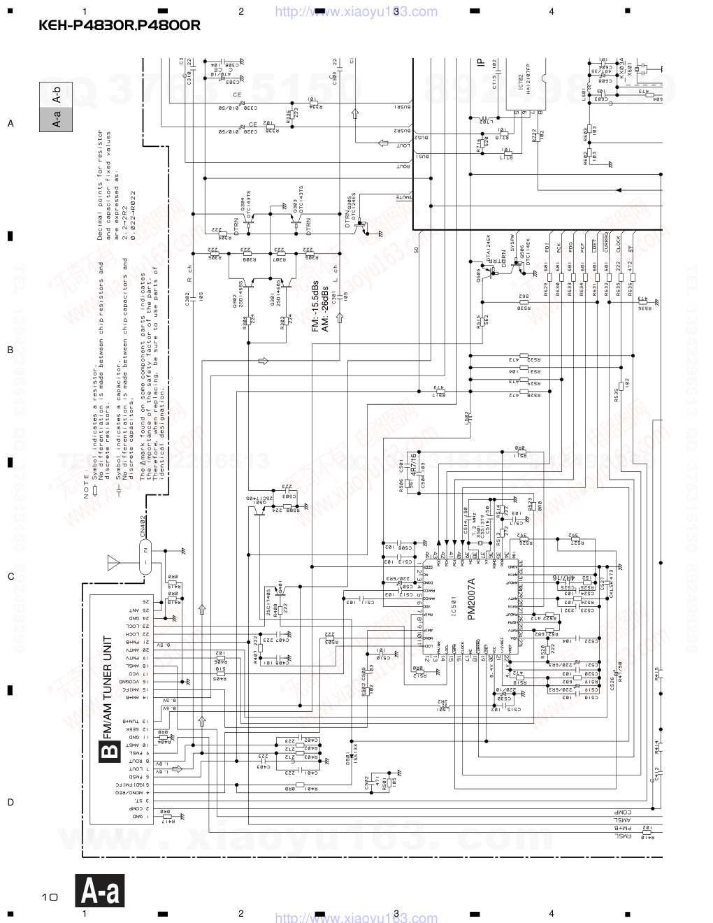 先锋PIONEER KEH-P4800R音响电路图-9 先锋PIONEER KEH-P4800R音响电路图-9