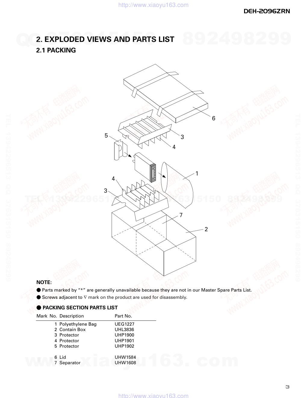先锋PIONEER DEH-2096ZRNX1B电路图-2 先锋PIONEER DEH-2096ZRNX1B电路图-2