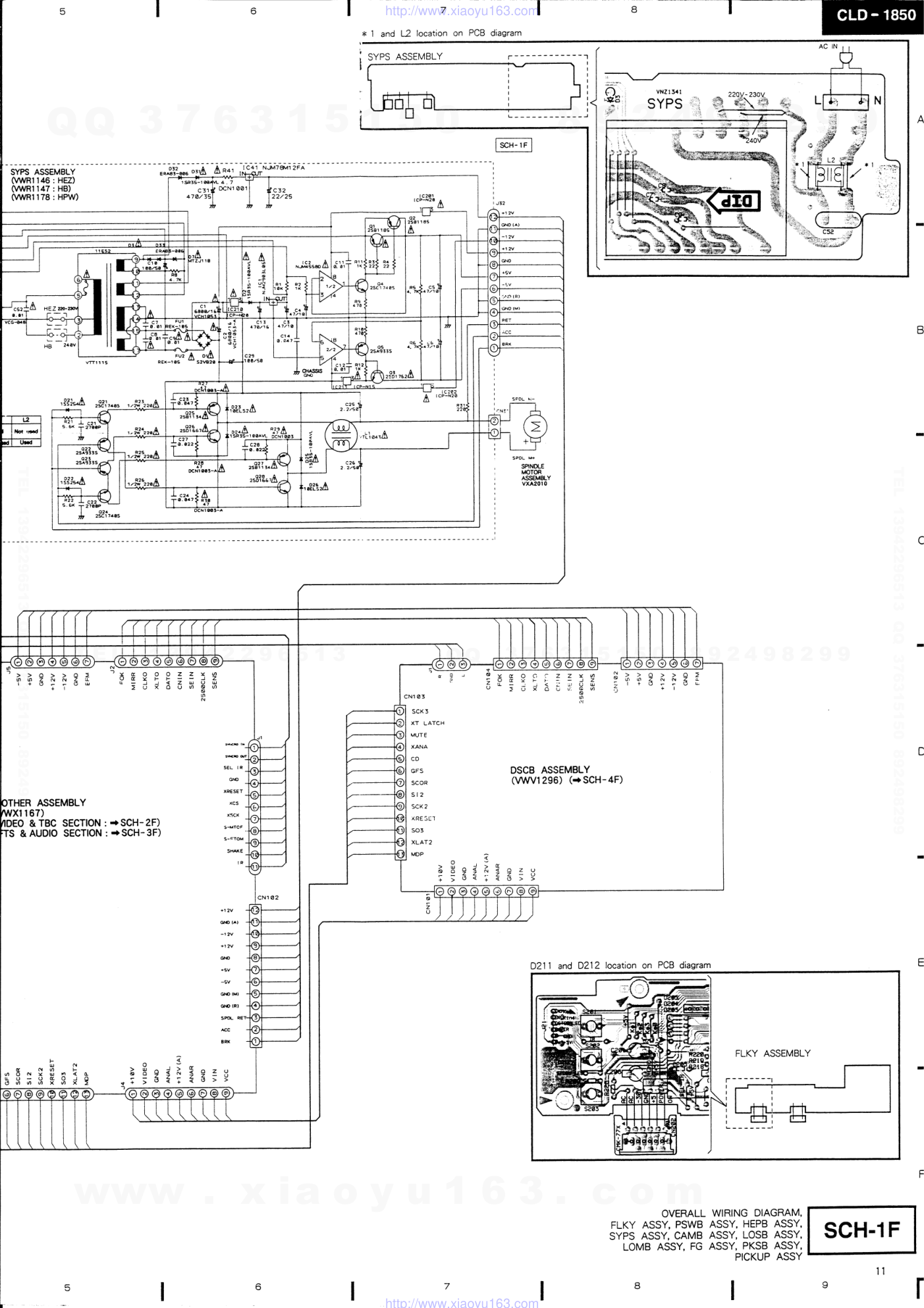 先锋PIONEER CLD-1850音响电路原理图-9