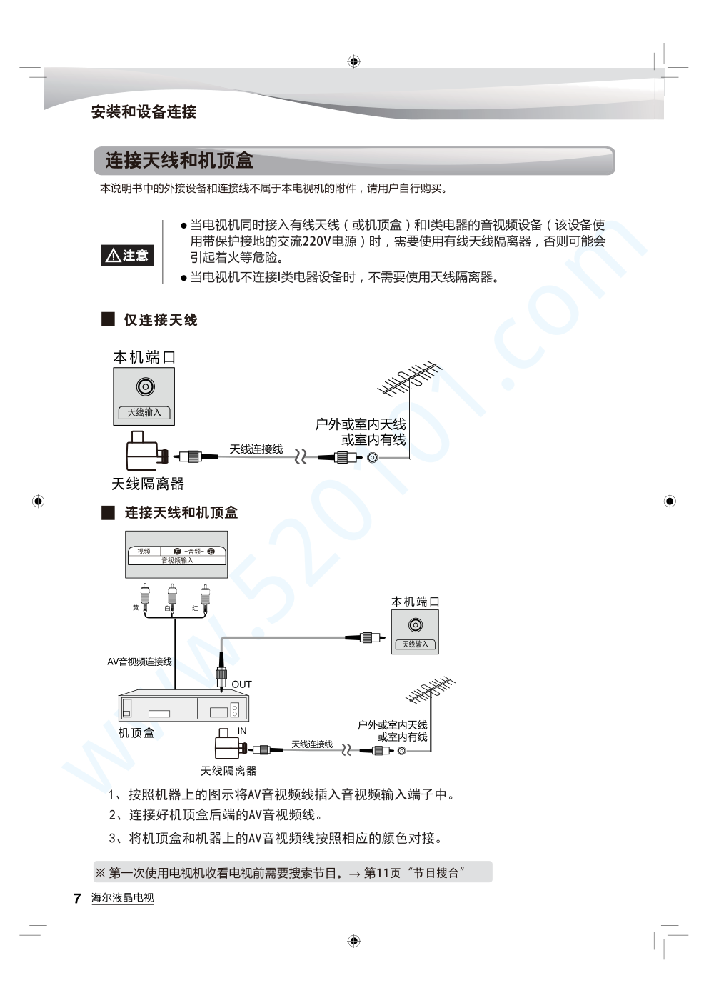 海尔LS58AL88A91液晶电视说明书-7