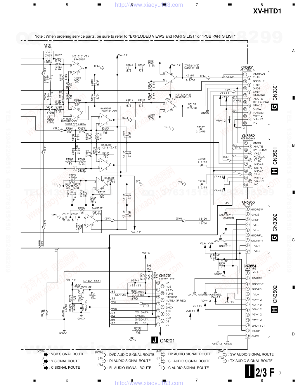 先锋PIONEER XV-HID1电路图-6 先锋PIONEER XV-HID1电路图-6