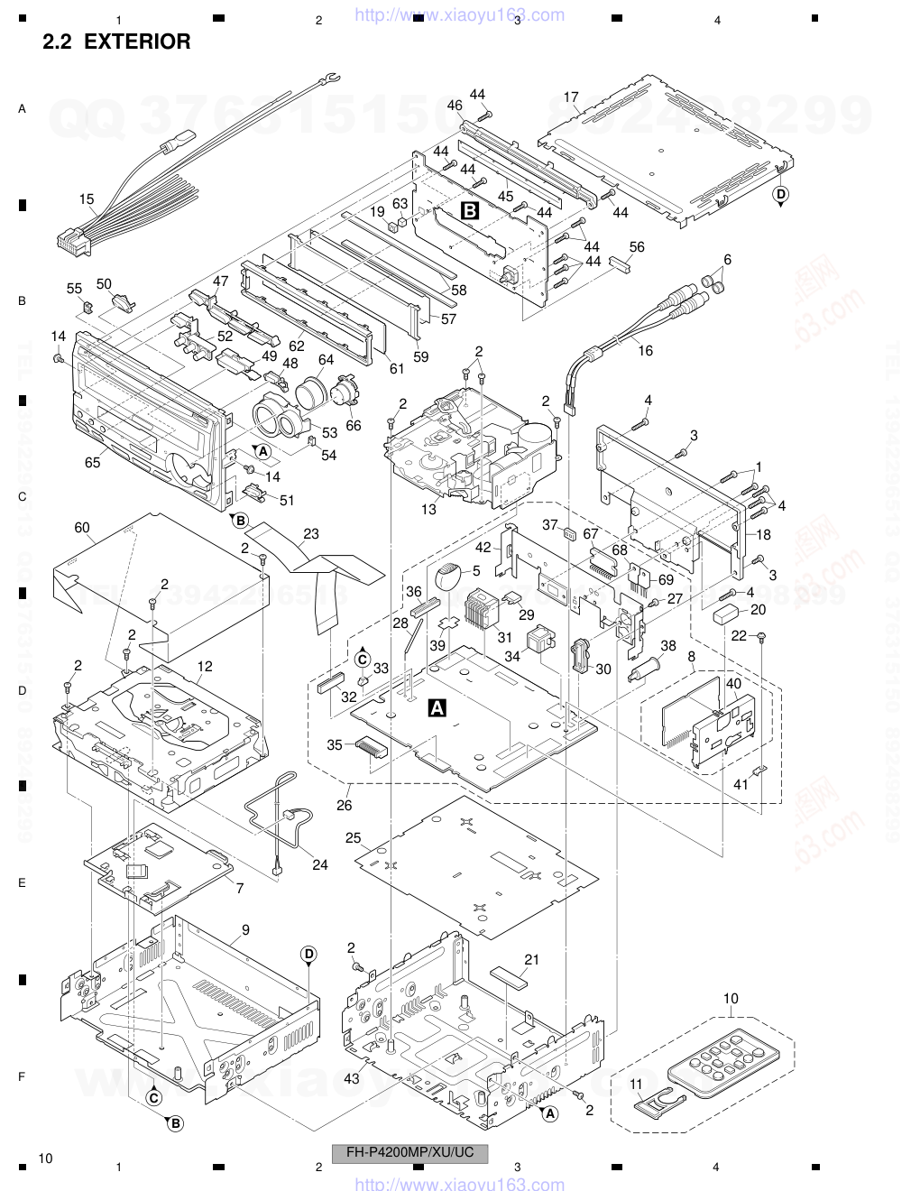 先锋PIONEER FH-P4200MP音响电路图-9 先锋PIONEER FH-P4200MP音响电路图-9