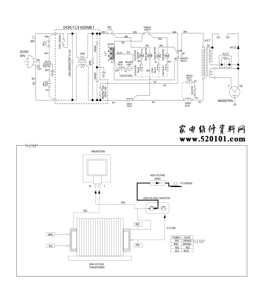 三星CE1279微波炉电路图-0