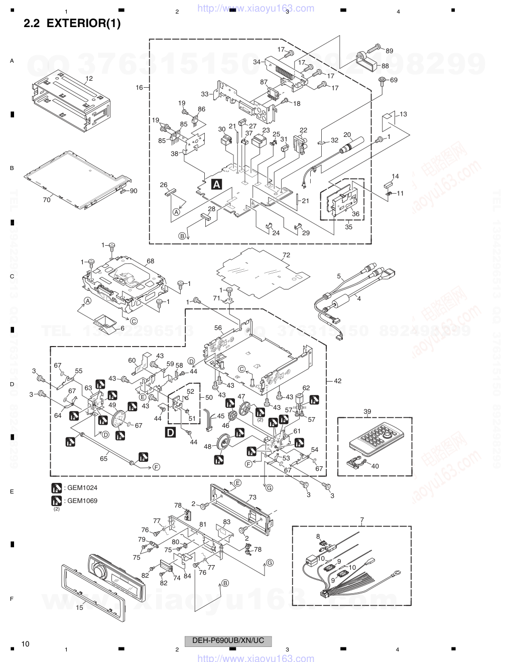 先锋PIONEER DEH-P6900UBXNUC电路图-9 先锋PIONEER DEH-P6900UBXNUC电路图-9