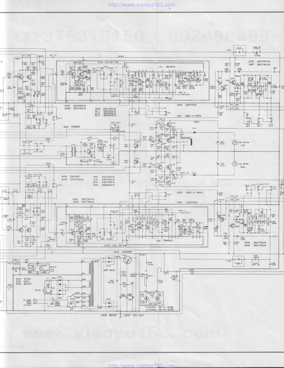 先锋PIONEER CT-F500D电路图-1 先锋PIONEER CT-F500D电路图-1