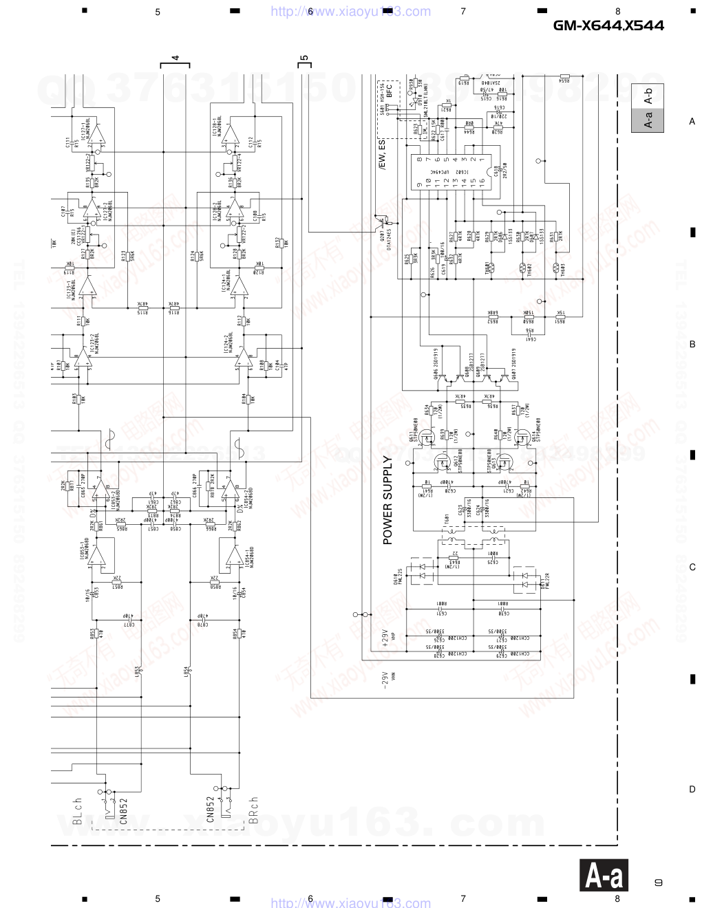 先锋PIONEER GM-X544音响电路图-8