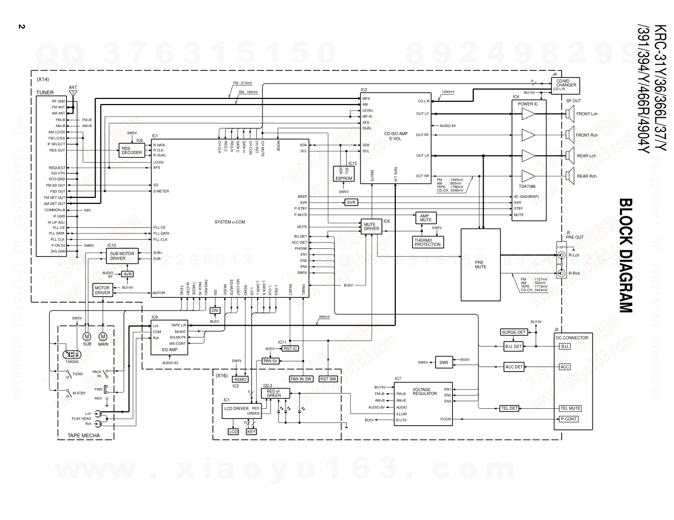 建伍KENWOOD KRC-37 CD影碟播放机维修手册-1 建伍KENWOOD KRC-37 CD影碟播放机维修手册-1