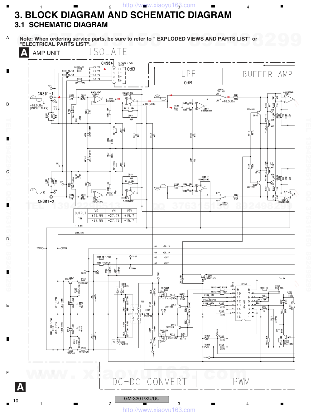 先锋PIONEER GM-320T音响电路图-9