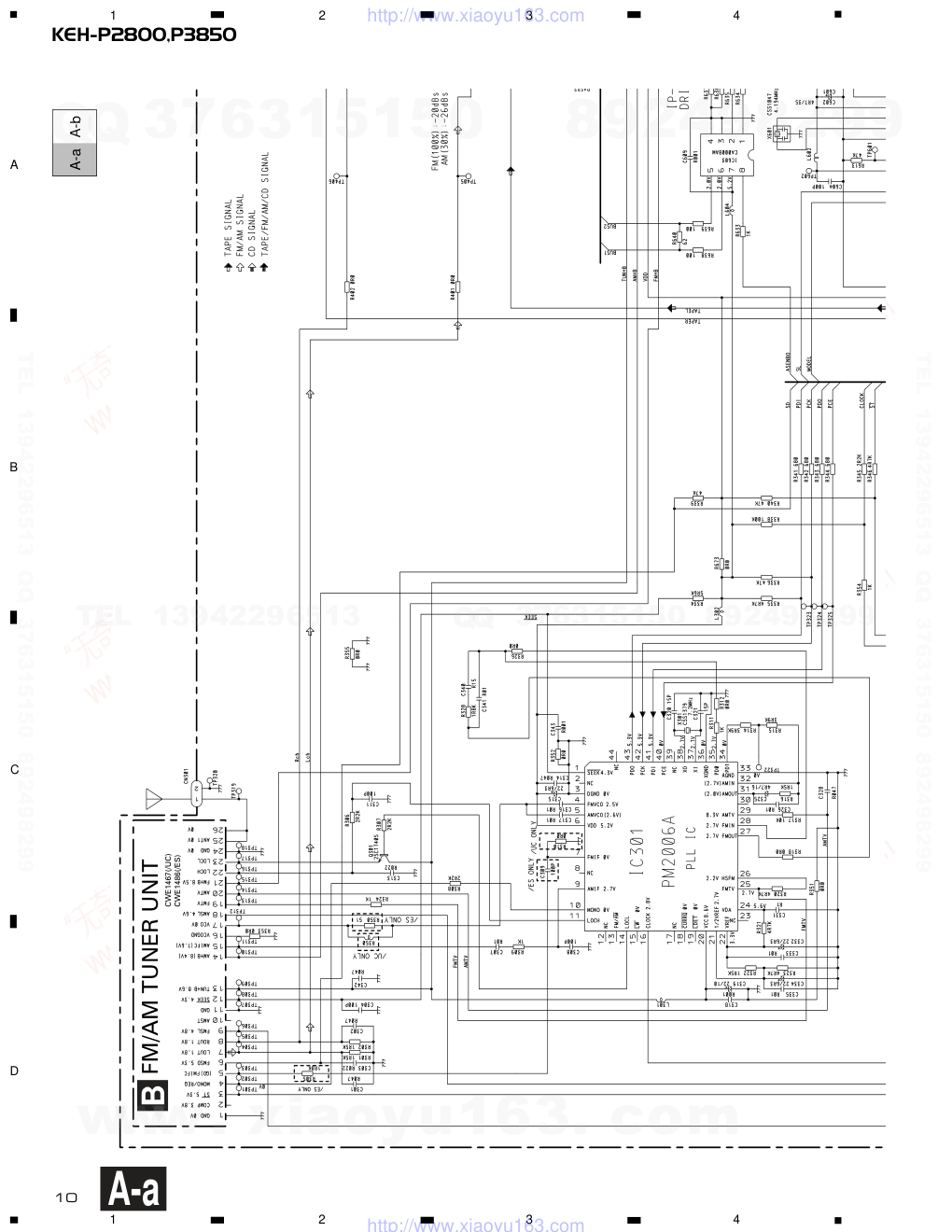 先锋PIONEER KEH-P2800音响电路图-9 先锋PIONEER KEH-P2800音响电路图-9